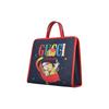 Gucci Fashion Letter Print Canvas Tote Bag Kids Bags Blue 605614-FACGI-4049