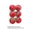 6Pcs Christmas Ball Ornaments Hanging Shatterproof Balls Decorative Bauble for