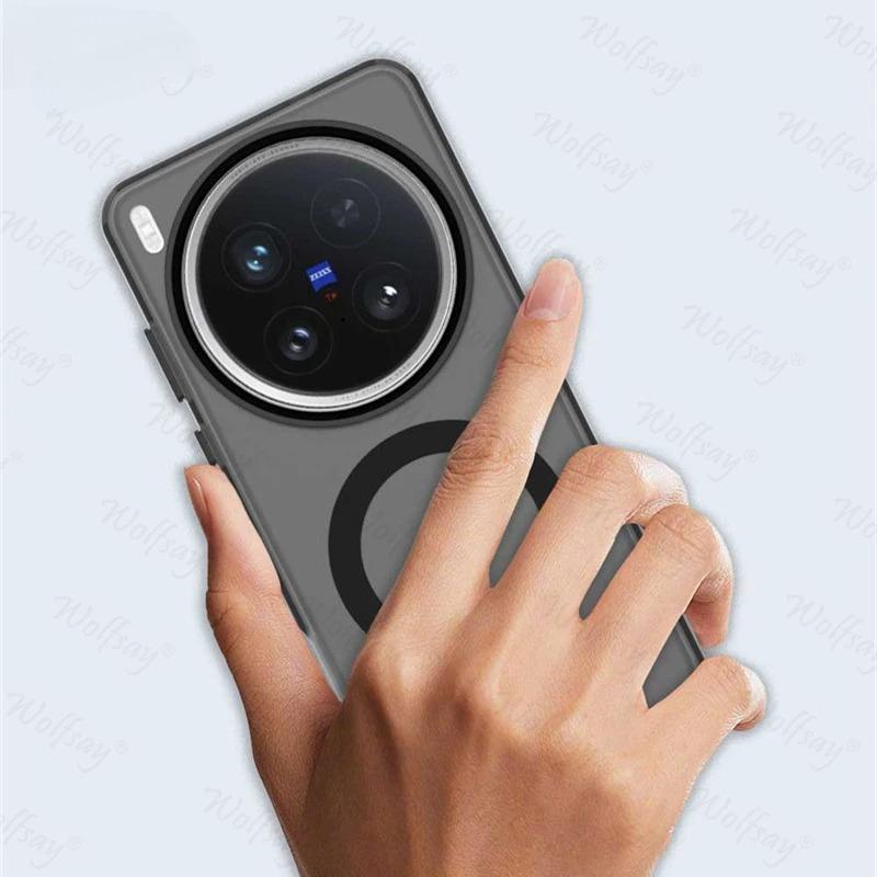 Průhledný kryt pro Vivo X200 Ultra Kryt pro Vivo X200 Ultra Magnetická adsorpce Bezdrátové nabíjení Kryt pro Vivo X200 Ultra Kryt