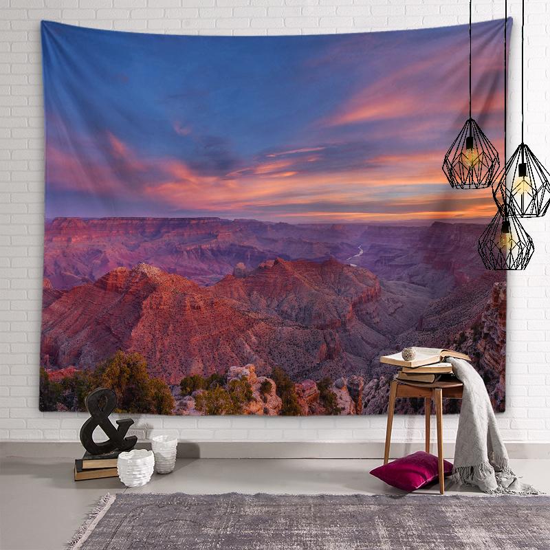 

Натуральная красота гобелен зима осень горы река настенный художественный гобелен общежития эстетический декор спальня домашний декор 100X75CM