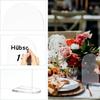 5/10/20Pcs Clear Acrylic Arch Sign with Stand Blank Name Tags Wedding Table Number Holder Place Card Party Wedding Decoration