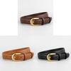 Classic Leather Womens Belt With Alloy Buckle For Casual And Business Wear