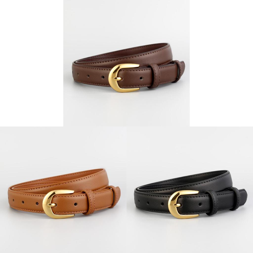 Classic Leather Womens Belt With Alloy Buckle For Casual And Business Wear