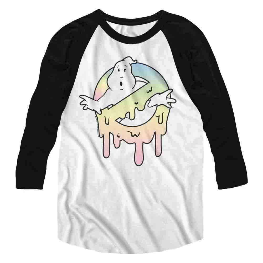 Ghostbusters Pastel No Ghost Icon Men Raglan Shirt L