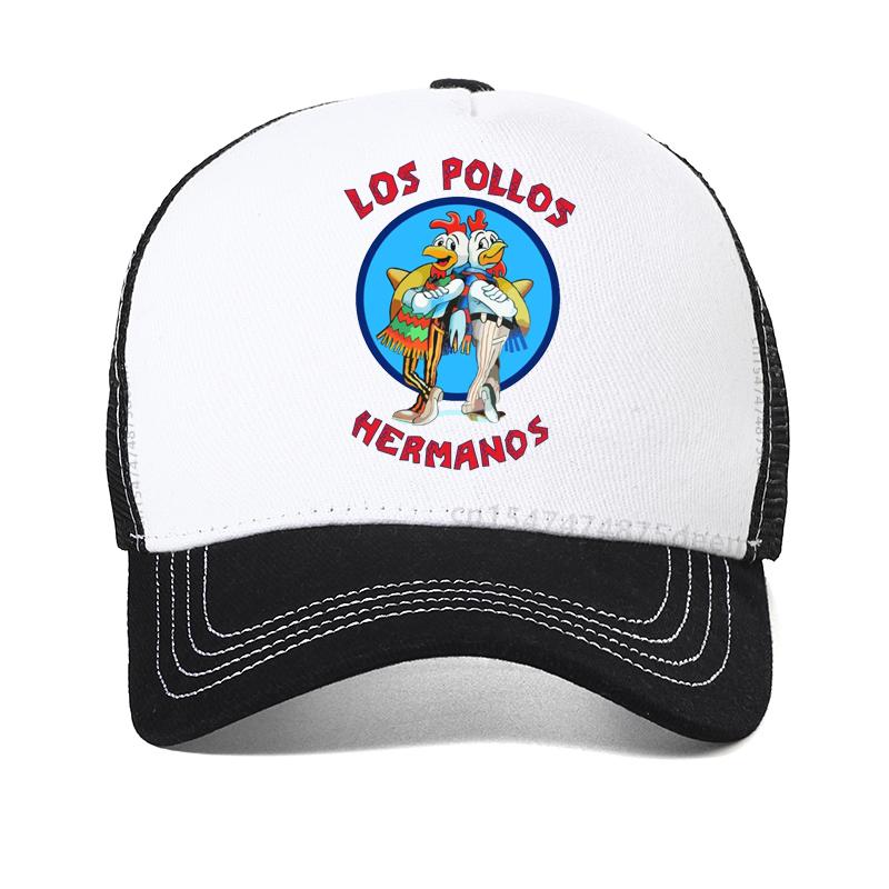 Los Pollos Hermanos Baseball Cap Men Women Chicken Brother Visor Hat Cool Summer Mesh Trucker Hats Snapback Casquette