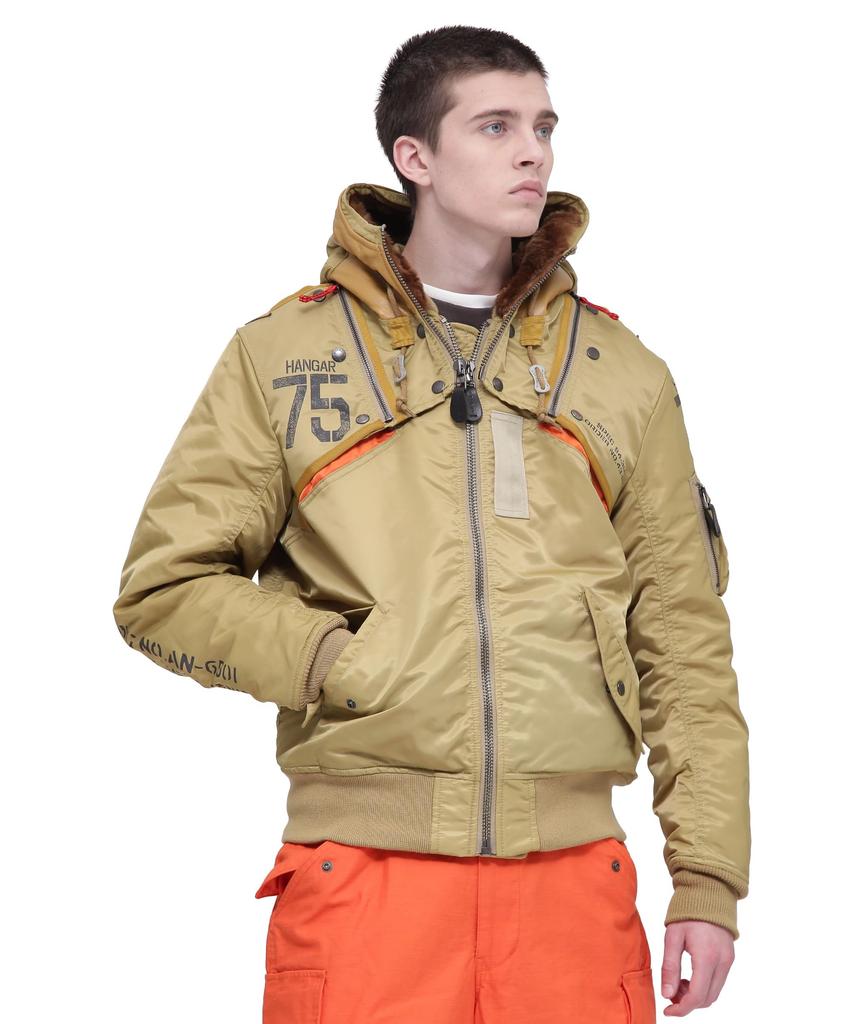 Avirex Remodel Mark 2 6182195 L 053 KHAKI MA-1 Men's 783-8252056