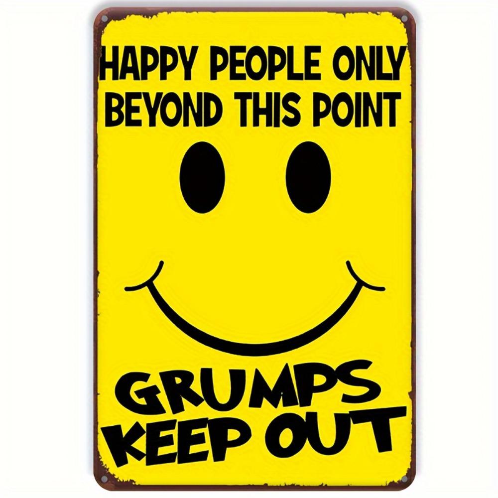 1pc, Tin Sign, Smile You On Camera Sign, Video Surveillance Sign Outdoor Aluminum Warning Sign Security Camera