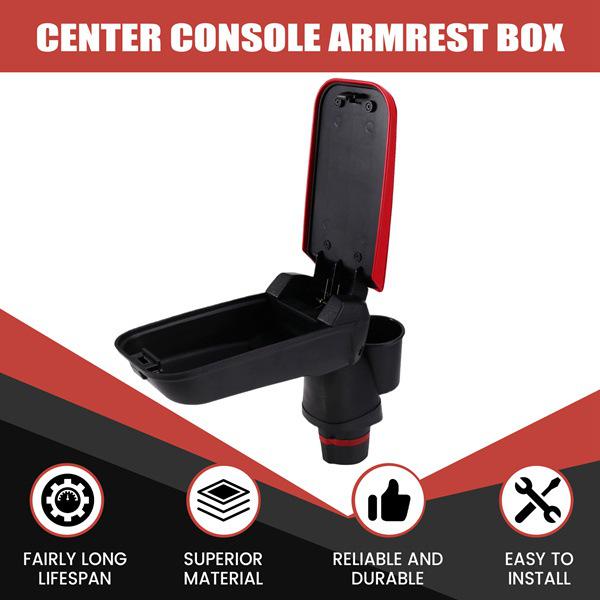 Compatible Armrest for 15-19 Smart Fortwo/Forfour 453 Center Console