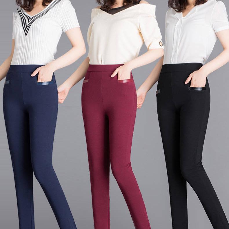 Dámské ležérní letní úzké kalhoty SHEIN s vysokým pasem