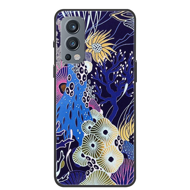 För Oneplus Nord 2 5G Fodral 3D Drake Prägling Mjuk TPU Silikon Baksidesfodral För Oneplus Nord2 5G One Plus Nord 2 Coque Bumper