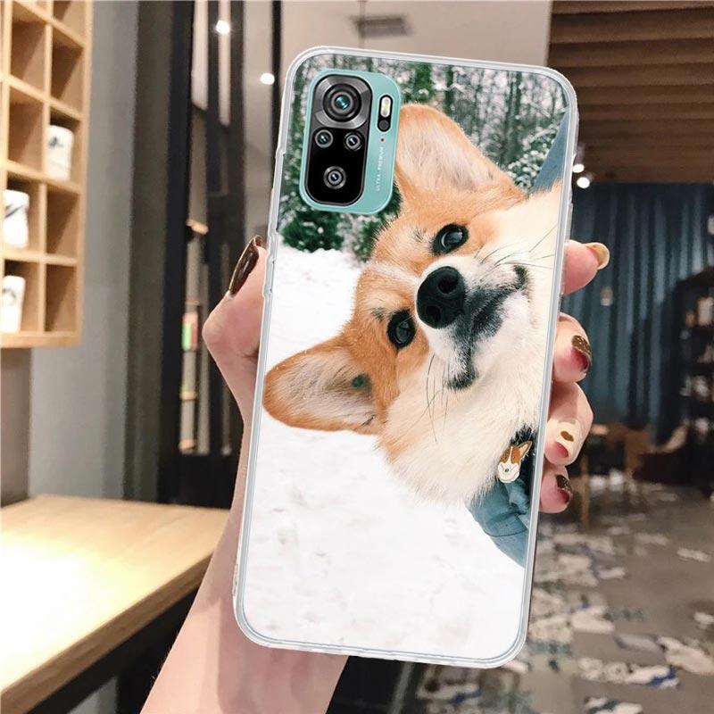 

Cute Lovely Corgi Dogs Soft Phone Case For Xiaomi Redmi Note 12 12S 13 14 11 11S 10 Pro 10S 11T 11E Plus 14Pro Pattern Cover Not Redmi Note 13 Pro 4G