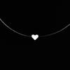 5 Farben Blendendes Zirkon Halskette Unsichtbare Transparente Angelschnur Einfache Anhänger Halskette Schmuck Für Frauen Perlen Schmuck