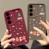 Christmas New Year Soft TPU Case For Samsung Galaxy S23 S24 Ultra S24 FE S22 Plus A55 A54 A15 A16 A14 A35 A25 A53 5G Phone Cover