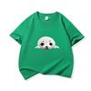Kids Cotton T Shirt Cute Peeking Seal Print Crew Neck Short Sleeve Tee Casual Breathable Boys Girls Summer Tops