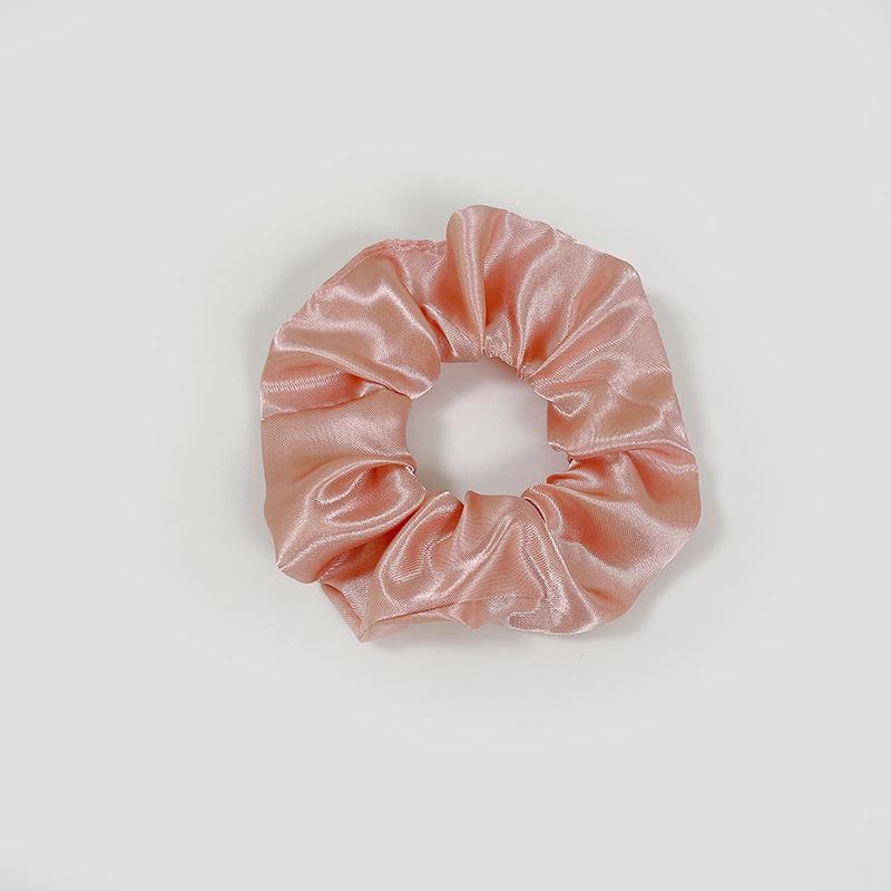 European-American Satin Pleated Hair Tie - French Minimalist Design