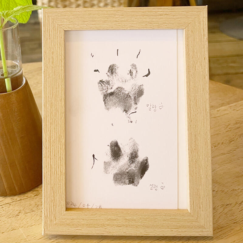 Yavru Köpek Pati İzi Anıları Çerçeve Kiti Ayak İzi Kendinden Damgalı