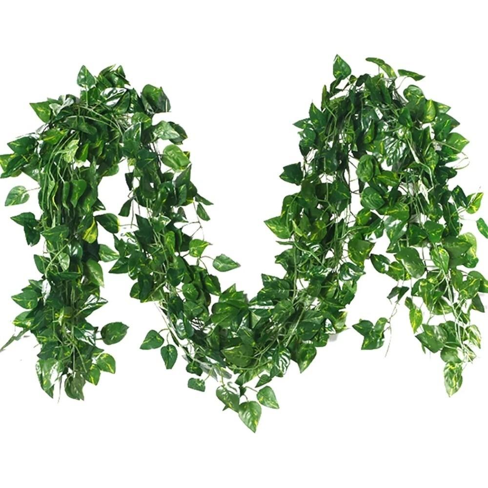 Plastic Artificial Ivy Vines Green Leaves Artificial Ivy Garlan  Wedding Party Decor
