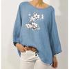 IHUASU Women's Fashion Casual Long Sleeve O-Neck Blouses & Shirts Elegant