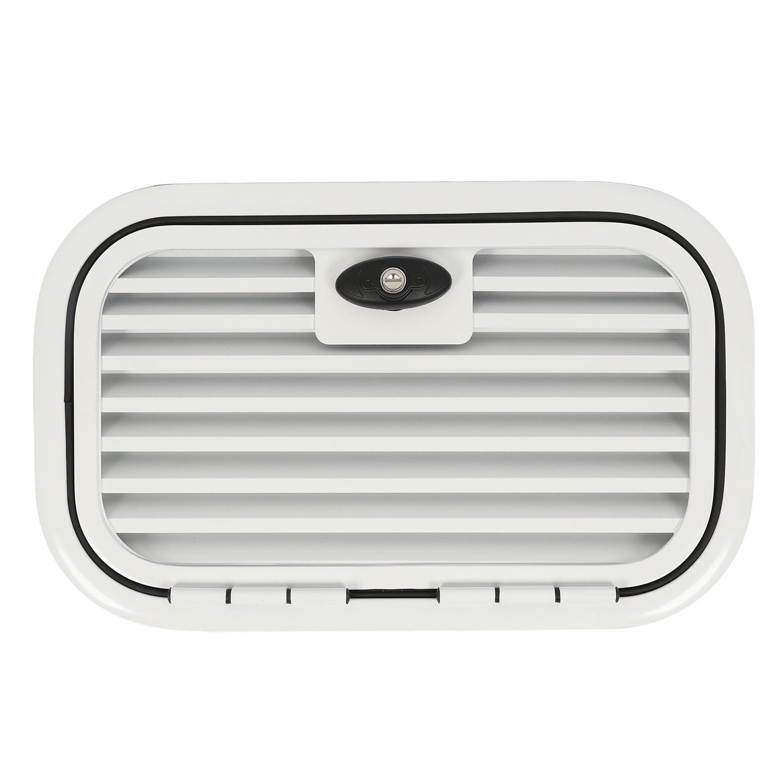 

26 X 14 дюймов Дверь отсека для RV Вентилируемая решетка Алюминиевый сплав Сверхпрочная дверь для хранения груза для RV Кемпер Прицеп