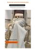 Women's High-Waisted Striped Wide-Leg Pants with Belt - Casual, Loose, Floor-Length Style