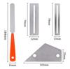 Stainless Steel Guitar Fret Polishing File Guitars Frets Leveling Ruler Fret Polishing Protection Gasket Guitar