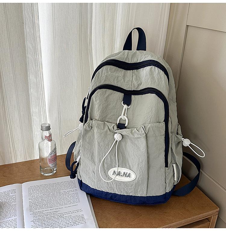 Schoolbag Backpack Women's 1011 Summer New Trend Middle School Student School Bag Large Capacity Short Trip Lightweight Travel Bag