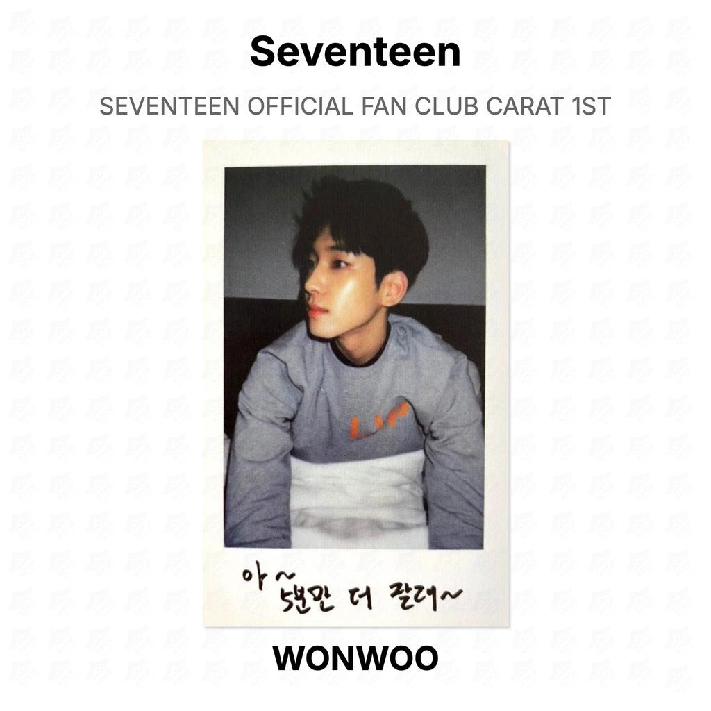 Seventeen OFFICIAL FAN CLUB CARAT 1ST Official Photocard