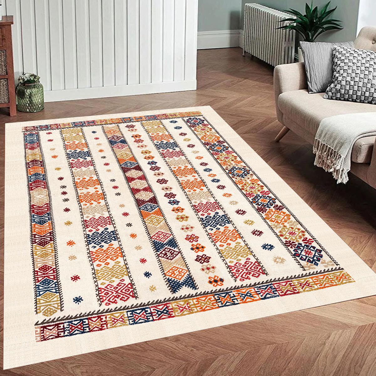 

Eliana Home Washable Printed Carpet LNA133-FNL438 50x80 бежевый