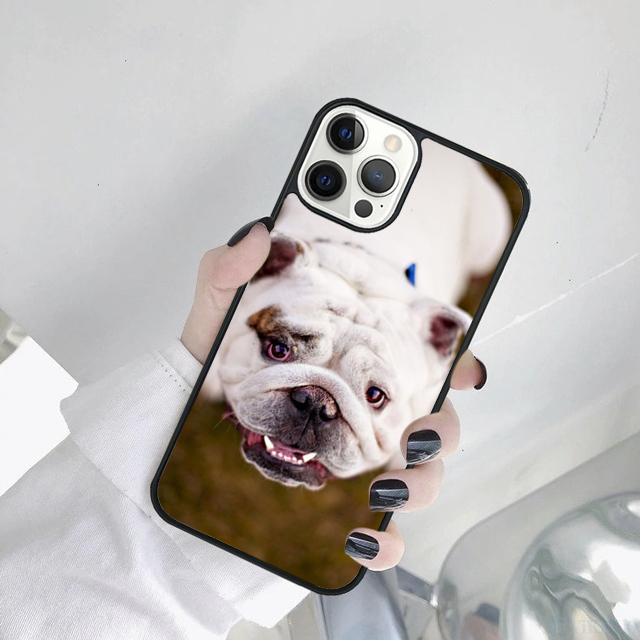 British English Bulldog Phone Case Cover For iPhone 17 Air 16 15 14 SE 2020 11 12 13 Pro MAX Plus