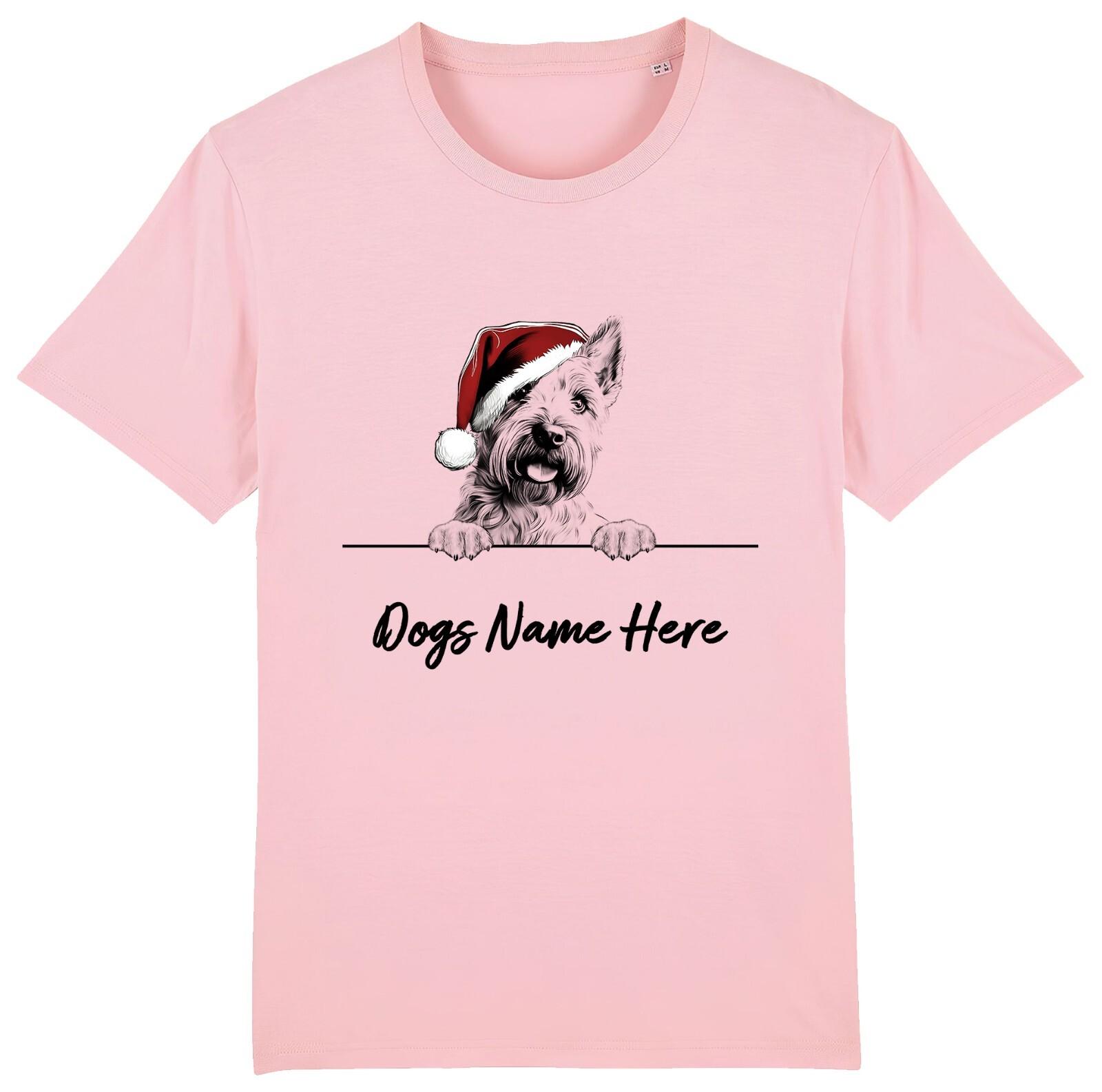 SCOTTISH TERRIER Personalised Christmas Dog T-Shirt Mens Womens Tees Top Mens Womens Dogs Name 2XL