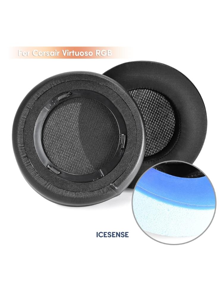 Almofadas de ouvido de gel de resfriamento de conforto aprimorado para fone de ouvido de jogos Virtuoso B Almofadas de ouvido de espessura de bloqueio de ruído