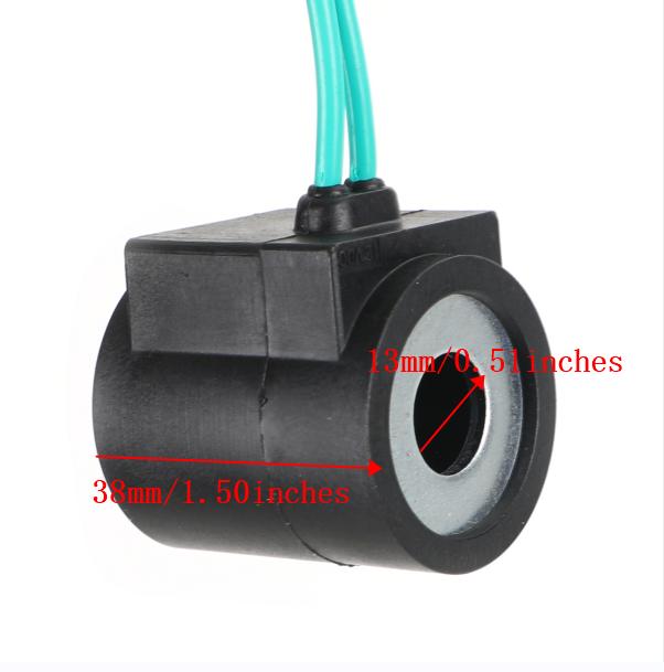 6352012 Solenoid Valve Coil 18" Wire Leads 12V Dc Size 10