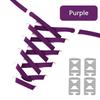 1 Pair Elastic No Tie Shoe Laces Anchors Flat Shoelace Lock Clip for Adults and Kids Tieless Shoelaces for Sneakers