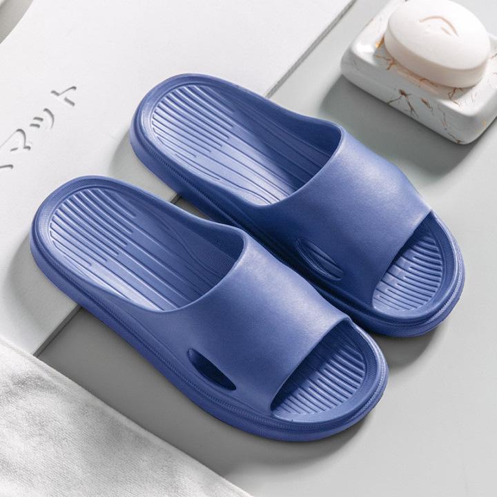Unisex Summer Bathroom Slippers: Lightweight, Thick-Soled, Indoor Cool Shoes for Couples