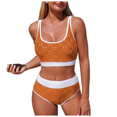 2026 New High Waist Bikini Sets Split Swimsuit For Women Push Up Swimwear Female Two Pieces Bathing Suit Summer Beachwear