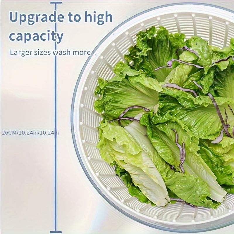 1.59gal Large Capacity Salad Spinner with Vegetable Chopper, Drain Basket, Bowl & Colander - Multifunctional Lettuce Spinner for Fruits & Vegetables