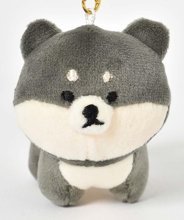 [Accent] Fluffy Friends Shiba Inu Key Charm, Keychain, Bag Charm (Black Shiba)