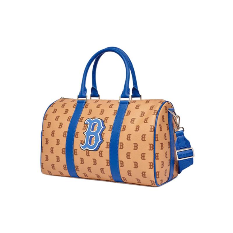 MLB Bolso de Viaje de Cuero Artificial, Bolsa de Gimnasio, Bolso Boston, Bolso de Hombro, Bolso Cruzado, Bolso de Mano Unisex Casual 3ABWM013N