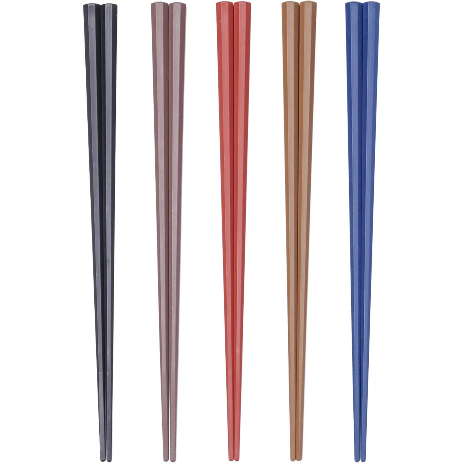 

Sunny Life Design Dishwasher Set of Five Colorful Octagonal Made in 264864 Chopsticks, Safe, 23cm, 5, Resin, Colors, Pointed, Design, Japan,