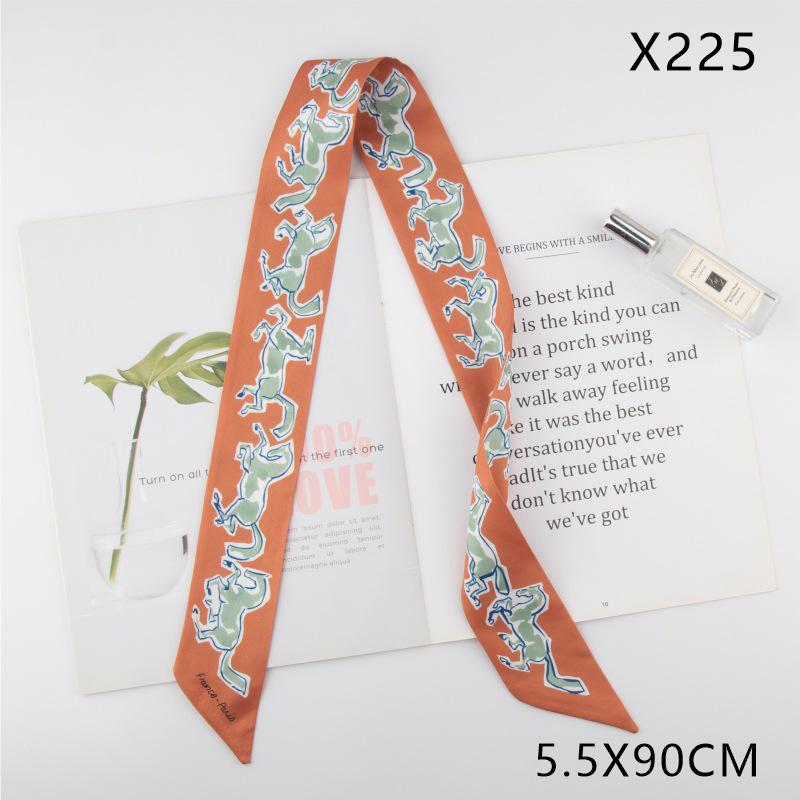 Versatile Vintage Silk Scarf: Hair Tie, Headband, Bag Accessory