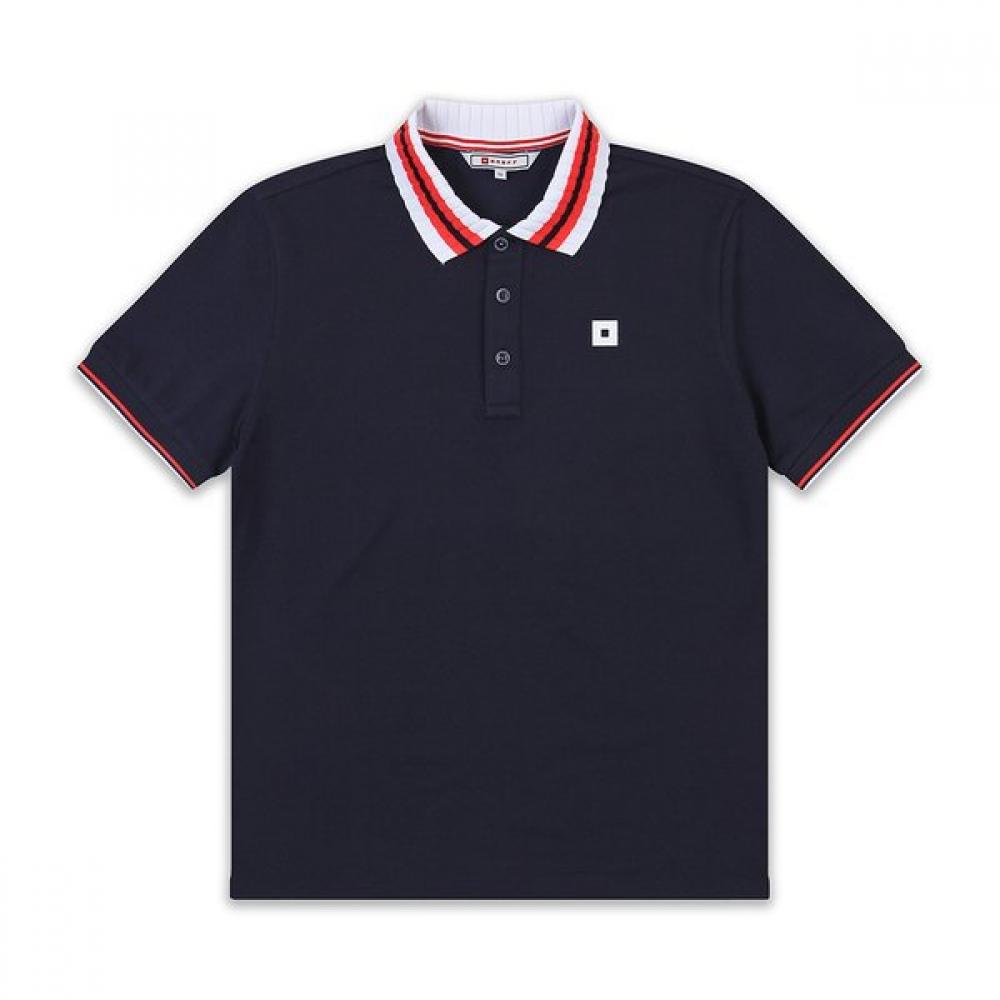 Onoff Men S ShorT Sleeve Collar PoinT T ShirT Of9002ga Navy NAVY/50