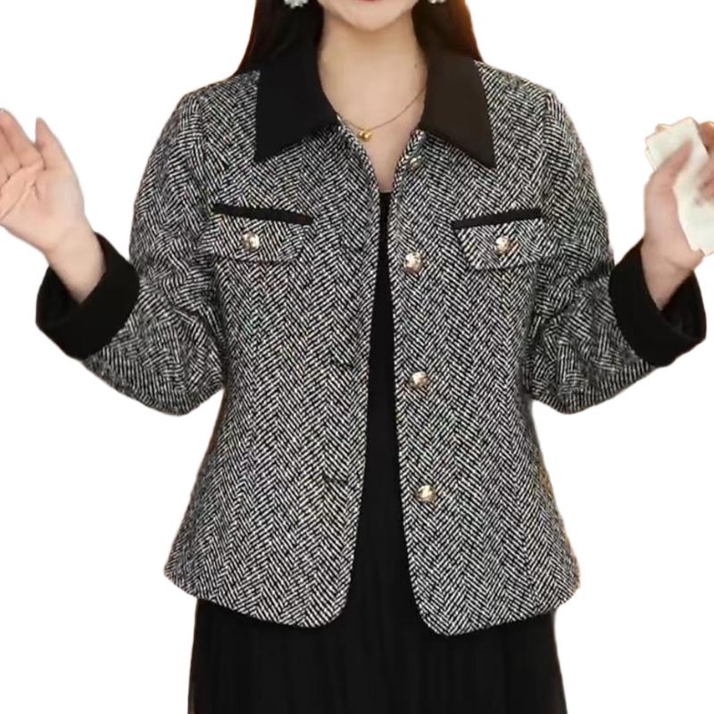 Jugendlicher Frühling Herbst Damen Blazer Modische Schlankmachende Bürojacke Eleganter Kleiner Mantel