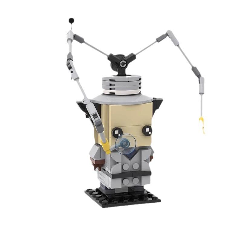 Baustein ist kompatibel mit 35886 Detektiv Jiaget Quadratischer Kopf Junge, Set Modell Kleinteile Steckspielzeug