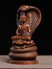 Ancient Snake Buddha Carved Wooden Imitation of Ancient Buddha