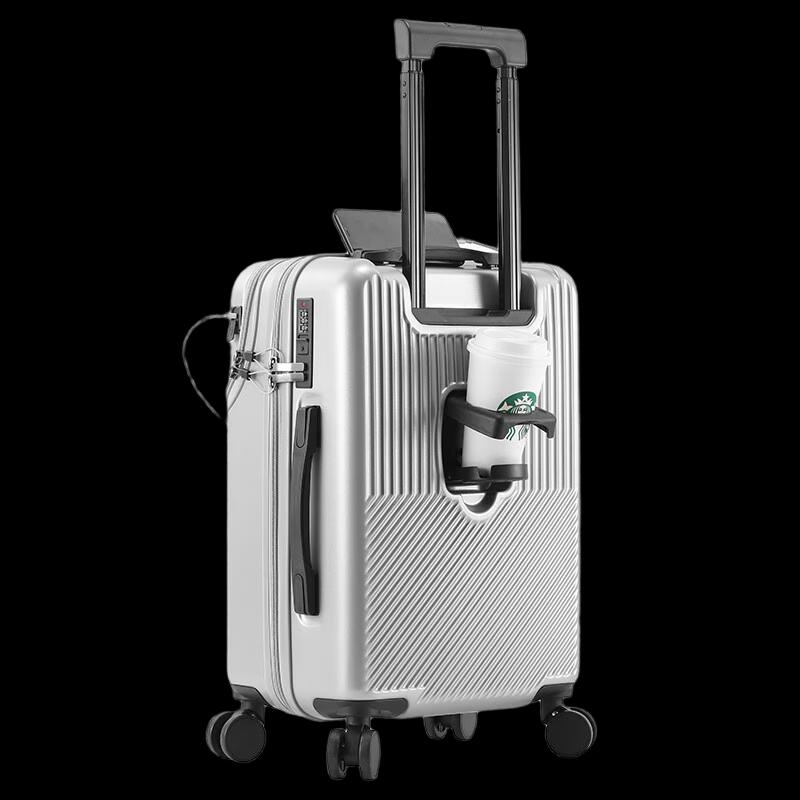 OEING Lightweight Front-Opening Business Trolley Suitcase