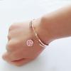 18K Rose Gold Titanium Steel Aromatherapy Diffuser Bangle for Women