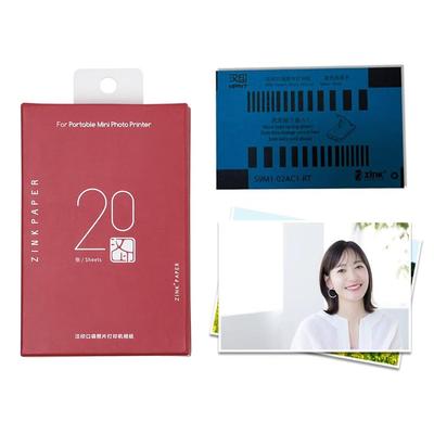 Meisei ZINK Photo Paper, Glossy Photo Paper for Smartphone Printers, Sticker Type, Pack of 20