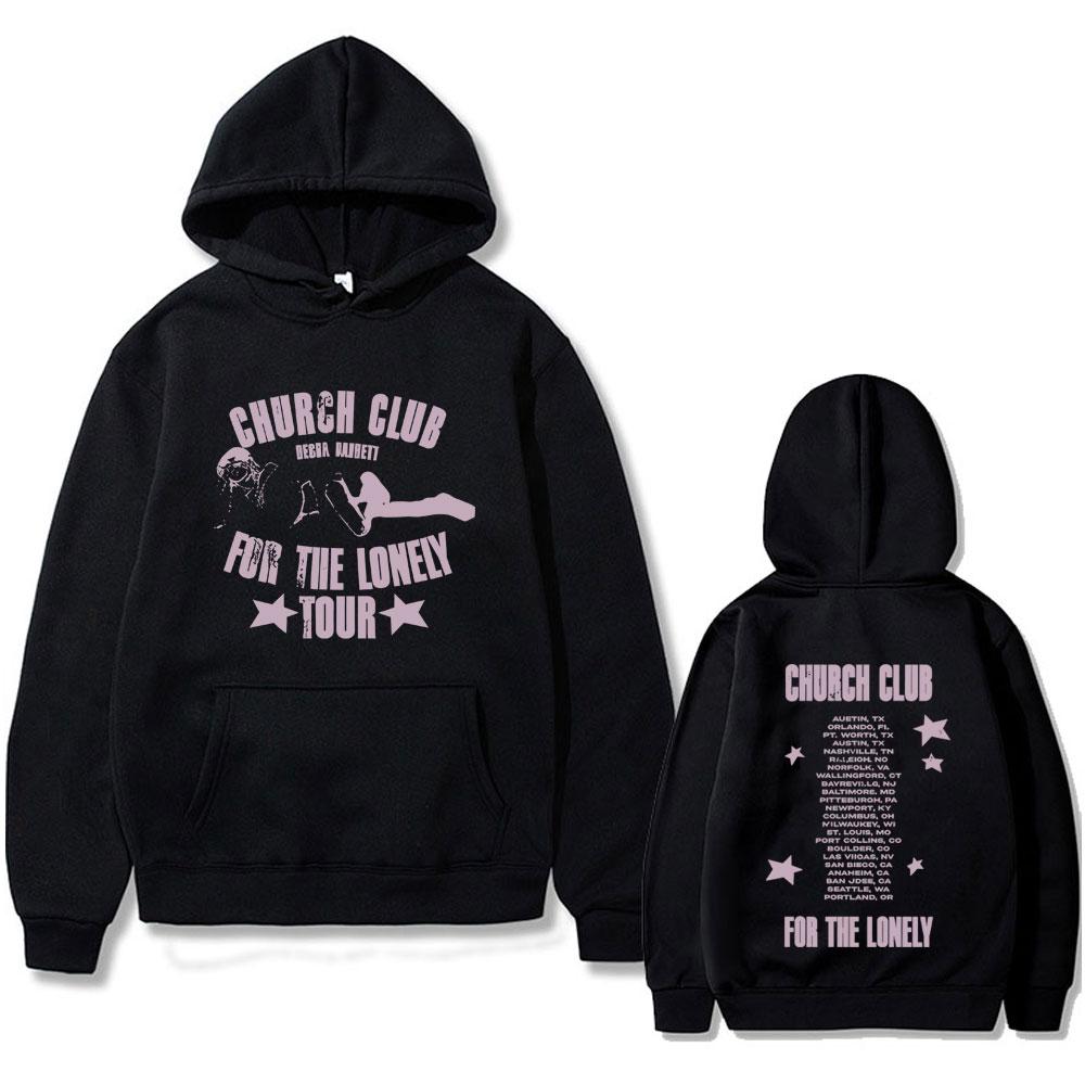 Warm Nessa Barrett Church Club for Solid Tour Men's fashion Pop Punk streetwear hoodie