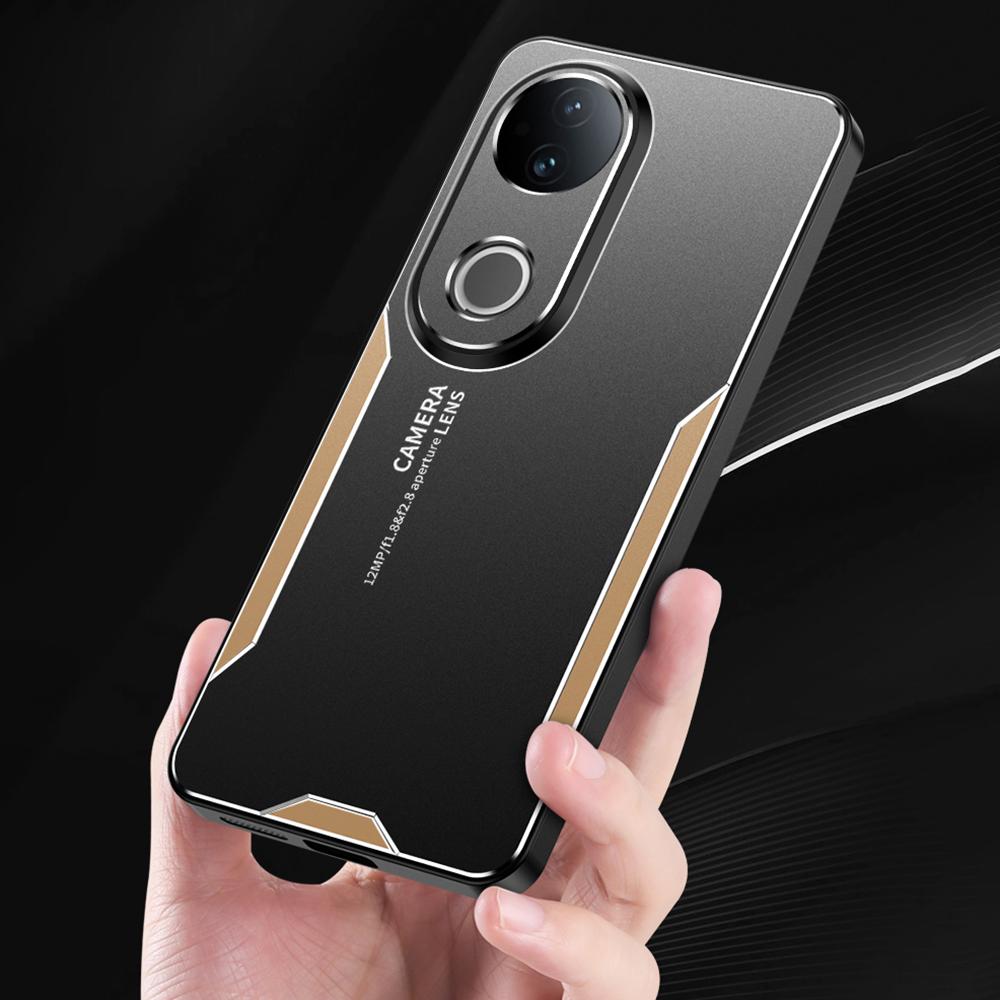 

For vivo S20 5G Phone Case Aluminium Alloy TPU PC Back Cover Silver