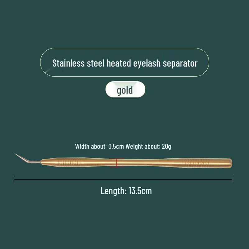 Dual-Headed Stainless Steel Eyelash & Eyebrow Tool: Comb, Curl, and Shape with Precision